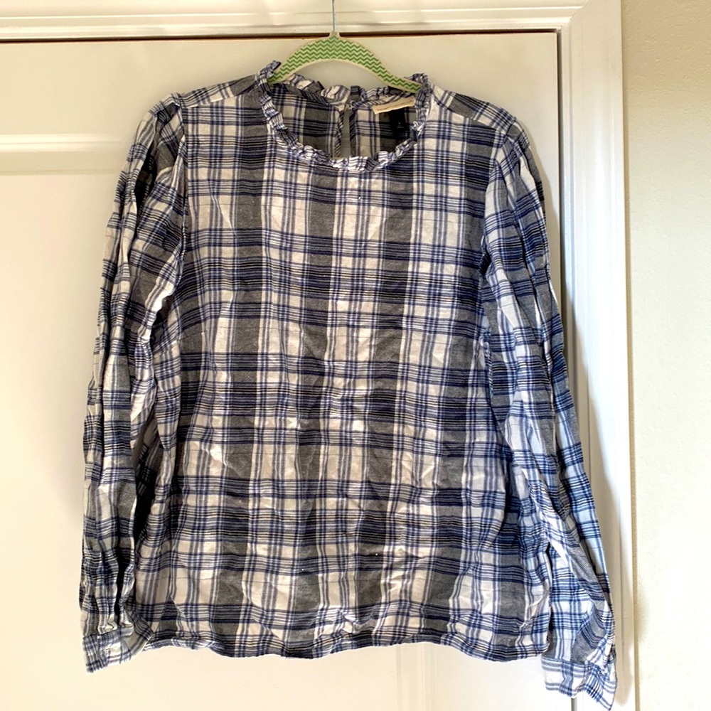 Blue Plaid Shirt - NEW & Very SOFT